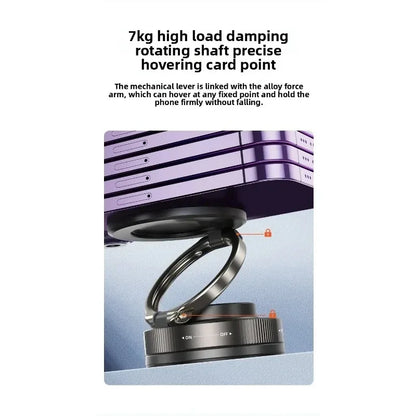 T30 Vacuum Magnetic Phone Holder Stand, for Magsafe Suction Cup Phone MountAdjustable Swivel Lock, for Your Car/Gym/Mirror