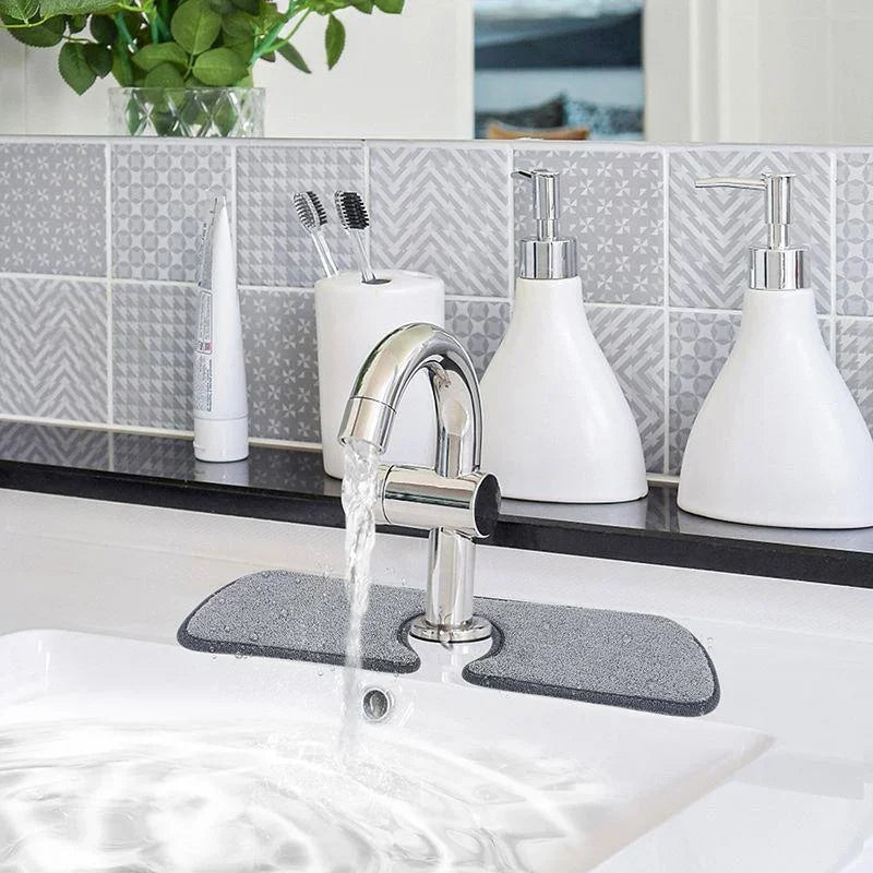 Kitchen Sink Splash Mat Faucet Splash Catcher Countertop Absorbent Mat For Kitchen Bathroom Drying Bathroom Accessories