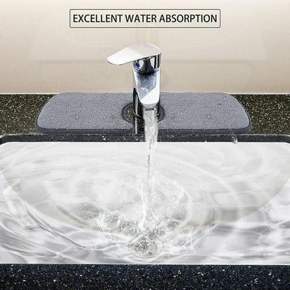 Kitchen Sink Splash Mat Faucet Splash Catcher Countertop Absorbent Mat For Kitchen Bathroom Drying Bathroom Accessories