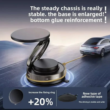 T30 Vacuum Magnetic Phone Holder Stand, for Magsafe Suction Cup Phone MountAdjustable Swivel Lock, for Your Car/Gym/Mirror