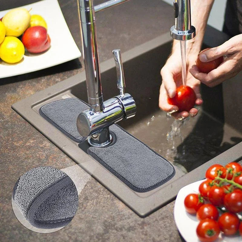 Kitchen Sink Splash Mat Faucet Splash Catcher Countertop Absorbent Mat For Kitchen Bathroom Drying Bathroom Accessories